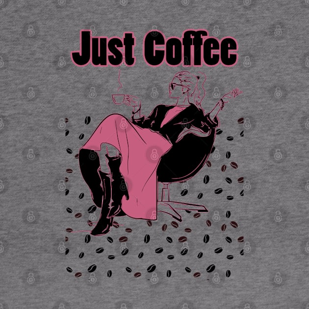 Just coffee t-shirt by Print&fun